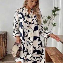 Women Printed Fit & Flare Dress-image-41