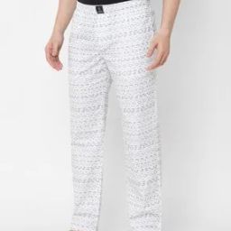 Geometric Print Pyjamas with Insert Pockets-1