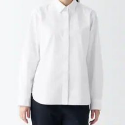 Washed Broadcloth Regular Collar Shirt-image-12