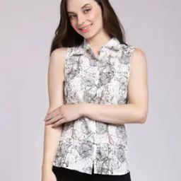 Printed Slim Fit Shirt-image-3