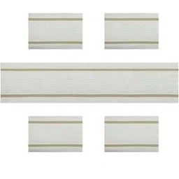 Set of 4 Striped Placements & Table Runner-image-3