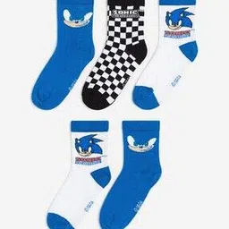 Boys Pack of 5 Patterned Socks-picture-39