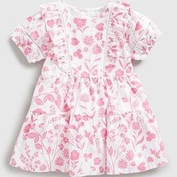 mothercare Girls Floral Print Round-Neck Fit & Flare Dress-picture-28
