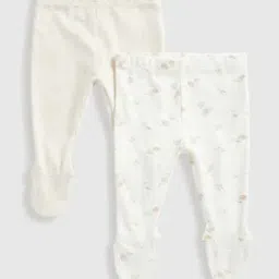 Infants Pack of 2 Printed Cotton Leggings-image-8
