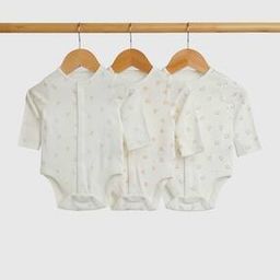 Infants Pack of 3 Printed Bodysuits-8