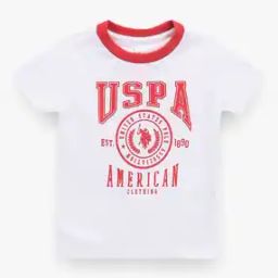 Boys Logo Print Regular Fit Round-Neck T-Shirt-picture-16