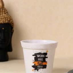 Typographic Print Melamine Planter Pot-image-39