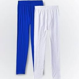 Pack of 2 Elasticated Waist Basic Leggings-image-33