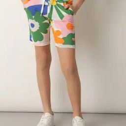 Boys Floral Print Regular Fit Shorts-image-22