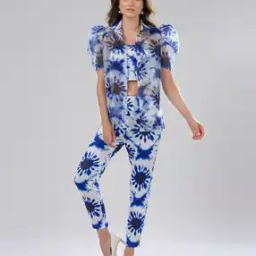 Tie & Dye Print Pant-Suit Set-picture-7