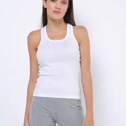 Ribbed Racerback Tank Top-image-82
