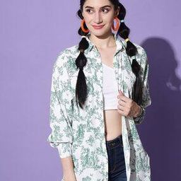 Printed Shrug with Spread Collar-47