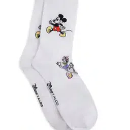 Mickey Mouse Print Ankle-Length Socks-image-94