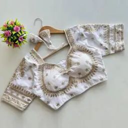 Women Embroidered Back-Open Blouse-picture-38