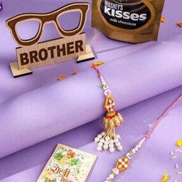 Set of 2 Artificial Stones and Pearls Rakhi -image-94