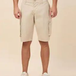 Men Regular Fit Cargo Shorts-image-2