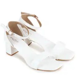 Chunky Heeled Sandals with Buckle Closure-image-19