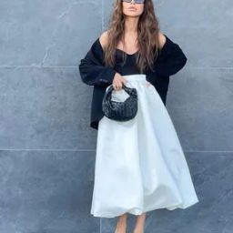 Women Midi A-Line Skirt-image-6