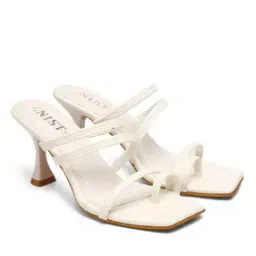 Strappy Toe-Ring Kitten Heeled Sandals-image-1