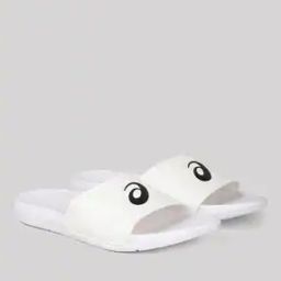 Sprl Logo Print Round-Toe Slides-23