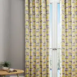Set of Geometric Printed Door Curtains-50