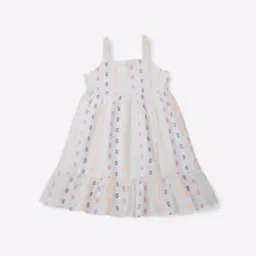 Patterned Fit & Flare Dress-image-22