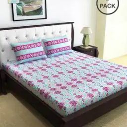 Floral Printed Flat Bedsheet-image-34
