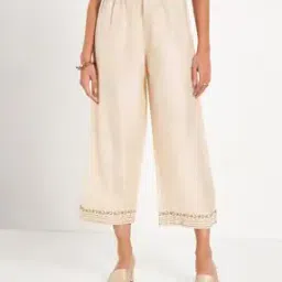 rangmanch by pantaloons Women Pants with Lace Border-picture-14