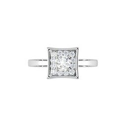White Gold Diamond-Studded Ring-image-73