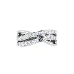 White Gold Diamond-Studded Ring-image-70