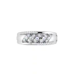 White Gold Diamond-Studded Ring-image-78