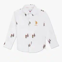 Boys Printed Regular Fit Cotton Shirt-picture-30