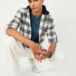 Boys Checked Hooded Shirt-38