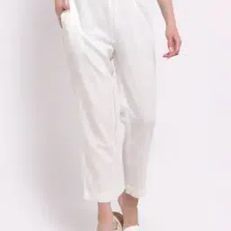 Single-pleated Pants with Semi-Elasticated Waist-image-6