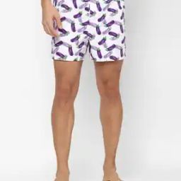 Printed Boxers with Elasticated Waist-image-43