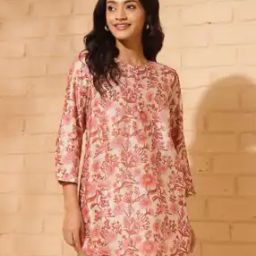 fabindia Women Floral Print Round-Neck Tunic-picture-36