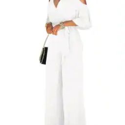 Women Jumpsuit with Cold-Shoulder Sleeves-image-42