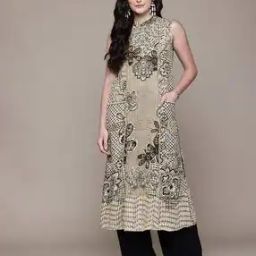 Women Trove Floral Print Straight Kurta-image-1