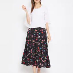 Floral Print Top & Skirt Set-picture-30