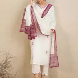 Women Embroidery Straight Kurta Set-image-129