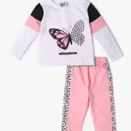 Animal Print T-Shirt with Pants-image-80
