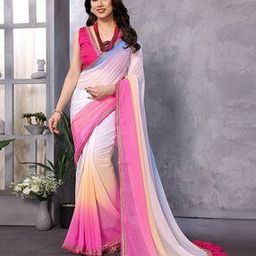 Women Ombre-Dyed Saree with Tassels-image-36