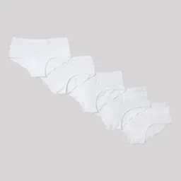 Pack of 5 Plain Cotton Mix Briefs-picture-44
