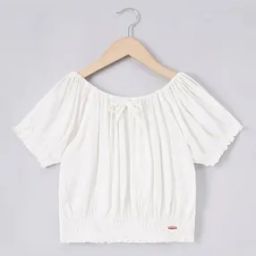 Sustainable Waist-Length Smocked Top-image-23