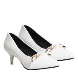 Pointed-Toe Kitten Heeled Shoes-image-74
