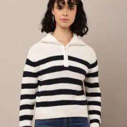 Women Stripes Pullover-image-31