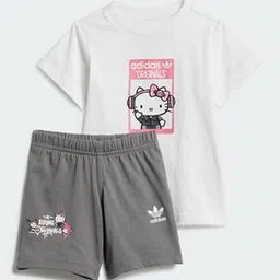 adidas kids Essentials Organic Cotton T-Shirt & Shorts Set-picture-30