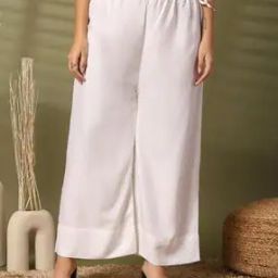 Women Palazzos with Elasticated Waist-image-64