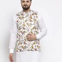 Floral Print Nehru Jacket-39