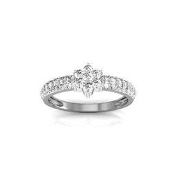 White Gold Cubic Zirconia Studded Mumbai Ring-image-7
